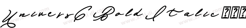 UniversC Bold Italic字体转换